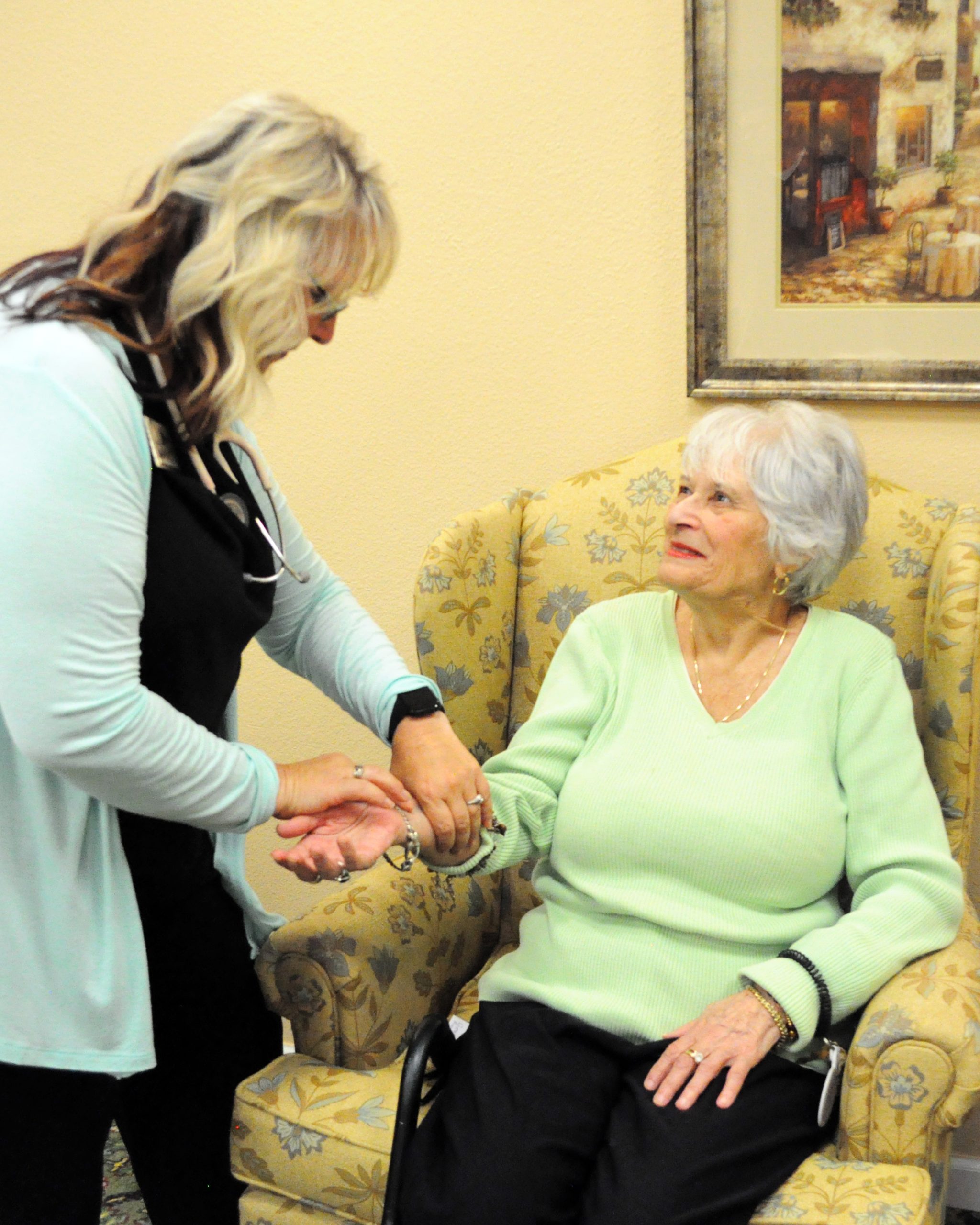 Elderly Companion Care patient With Senior Home Health Care Provider